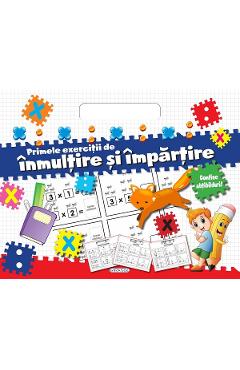 Bloc cu abtibilduri. Primele exercitii de inmultire si impartire Bloc cu abtibilduri. Primele exercitii de inmultire si impartire