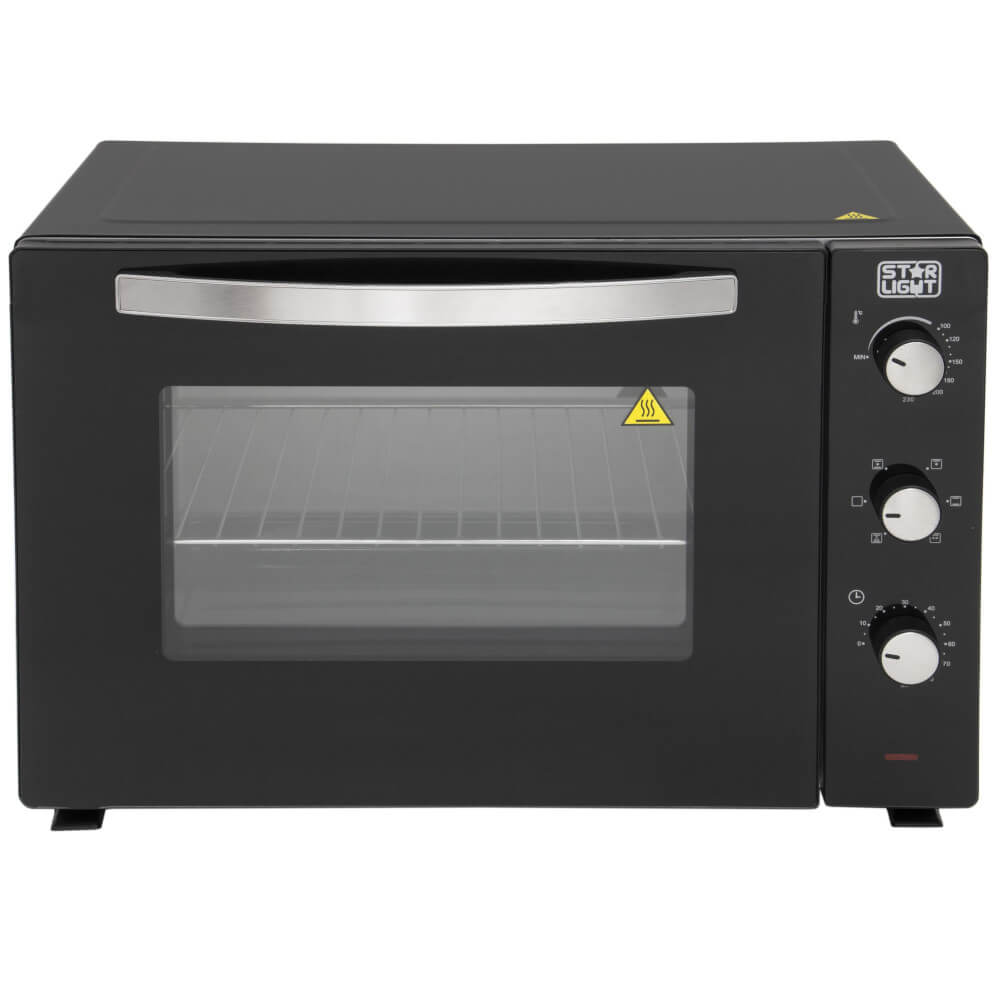 Cuptor Electric Star-Light CEA-6320CRBL, 2000W, 63l, 230 °C, Convectie, Iluminare, 6 programe presetate, Rotisor, Timer, Negru Cuptor Electric Star-Light CEA-6320CRBL, 2000W, 63l, 230 °C, Convectie, Iluminare, 6 programe presetate, Rotisor, Timer, Negru