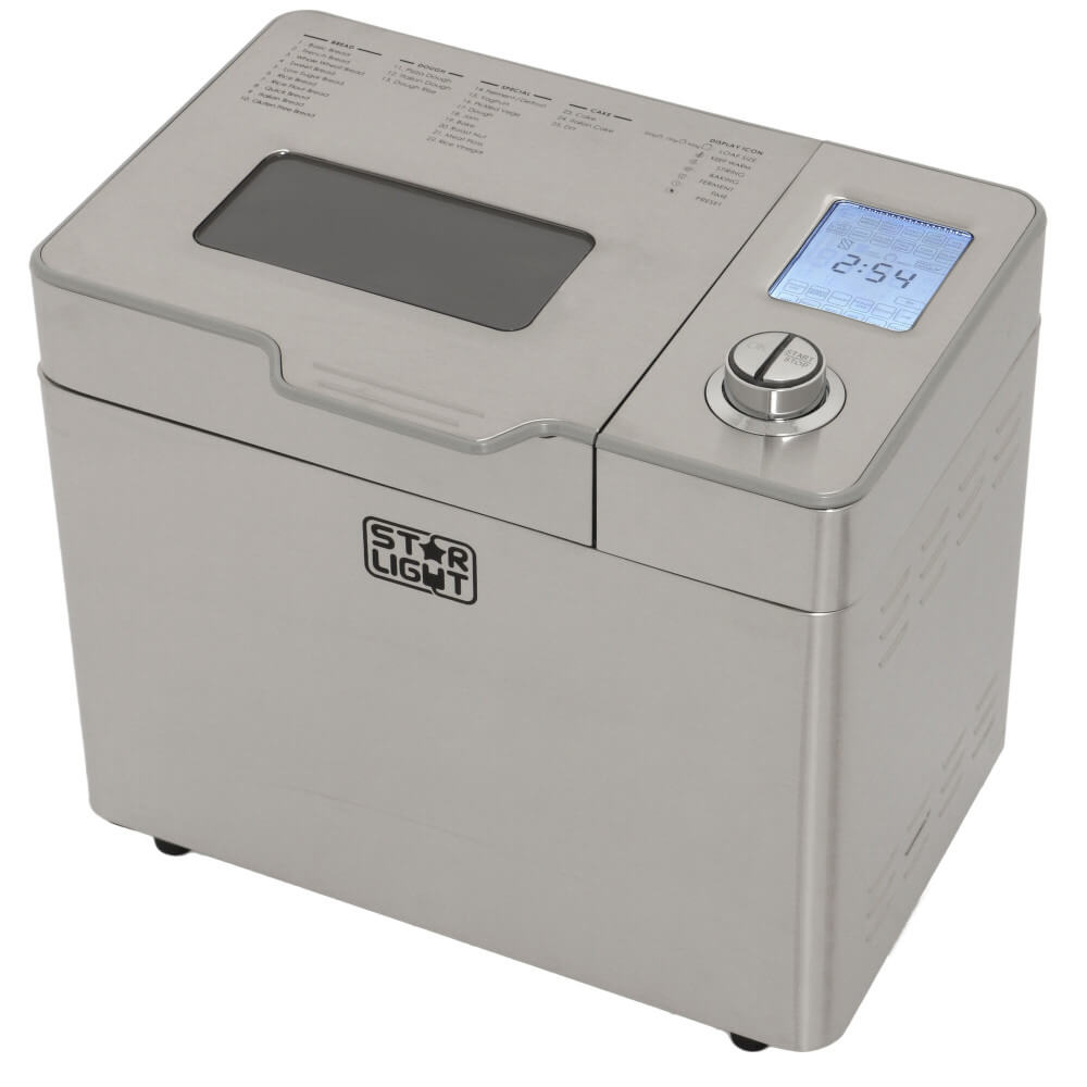 Masina de paine Star-Light MPD-550SS, 550W, 900 g, 12 programe, Argintiu Masina de paine Star-Light MPD-550SS, 550W, 900 g, 12 programe, Argintiu