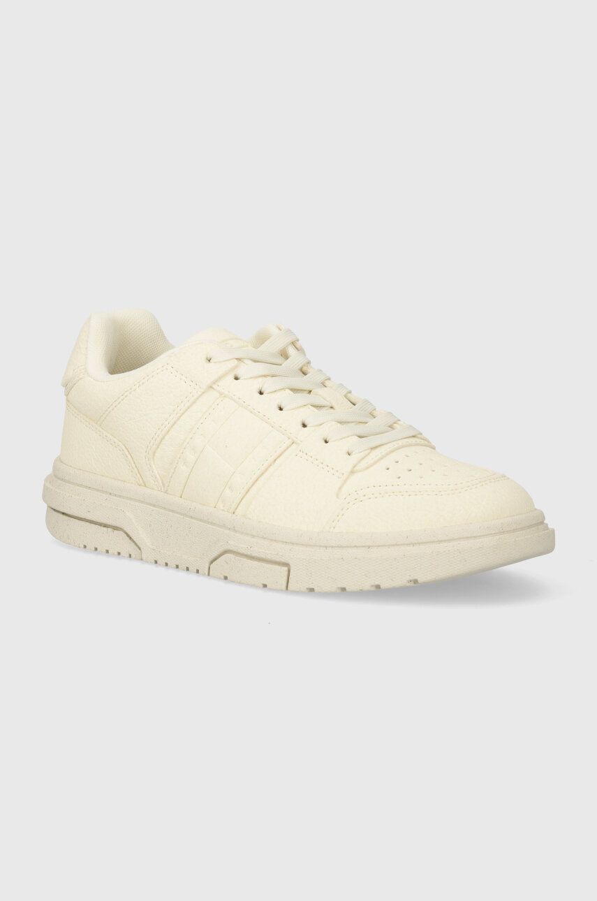 Tommy Jeans sneakers THE BROOKLYN SUSTAINABLE culoarea bej, EN0EN02548 Tommy Jeans sneakers THE BROOKLYN SUSTAINABLE culoarea bej, EN0EN02548