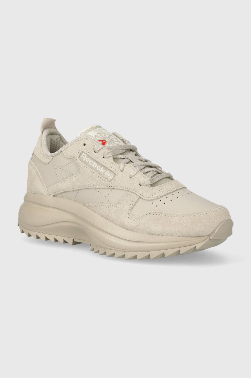 Reebok Classic sneakers din piele Classic Leather culoarea bej, 100074381 Reebok Classic sneakers din piele Classic Leather culoarea bej, 100074381