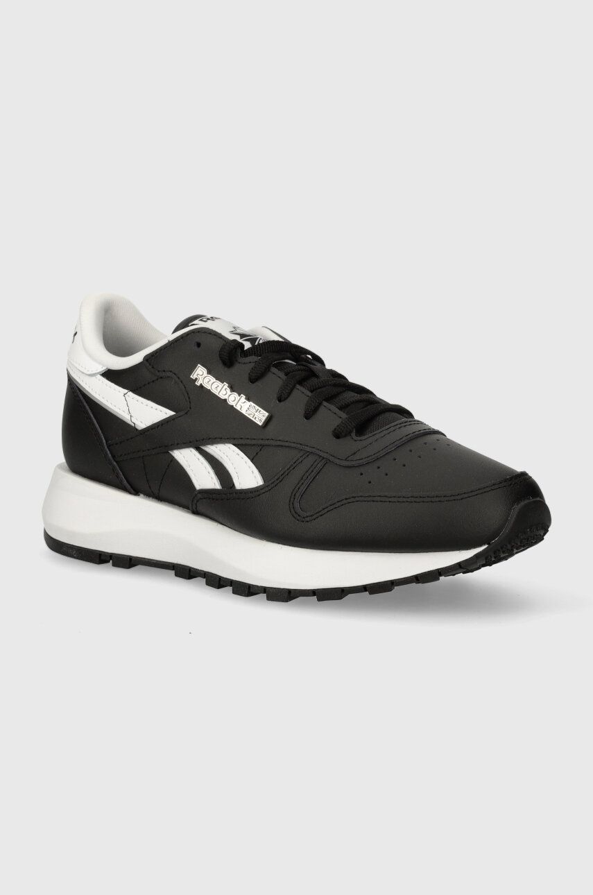 Reebok Classic sneakers din piele Classic Leather culoarea negru, 100074549 Reebok Classic sneakers din piele Classic Leather culoarea negru, 100074549