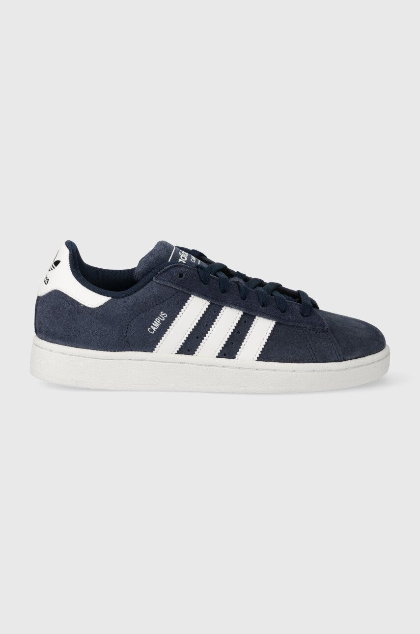 adidas Originals sneakers din piele întoarsă Campus 2 culoarea bleumarin, ID9839 adidas Originals sneakers din piele întoarsă Campus 2 culoarea bleumarin, ID9839