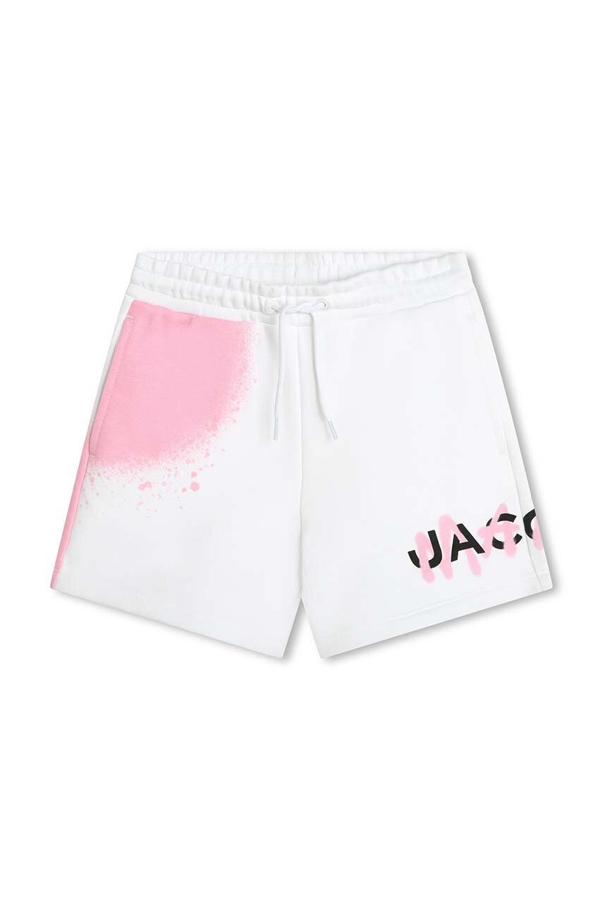 Marc Jacobs pantaloni scurti copii culoarea alb, modelator, talie reglabila Marc Jacobs pantaloni scurti copii culoarea alb, modelator, talie reglabila