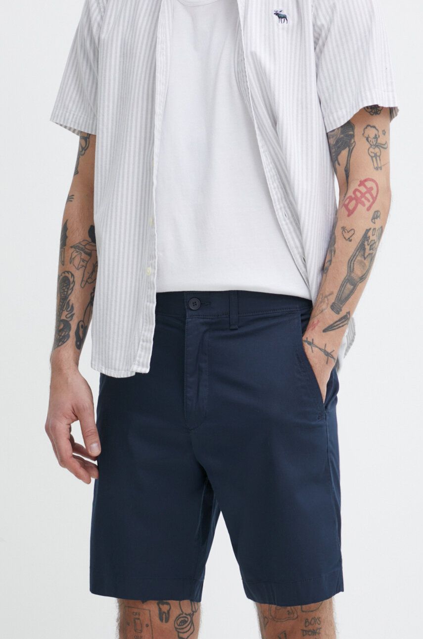 Abercrombie & Fitch pantaloni scurti barbati, culoarea albastru marin Abercrombie & Fitch pantaloni scurti barbati, culoarea albastru marin
