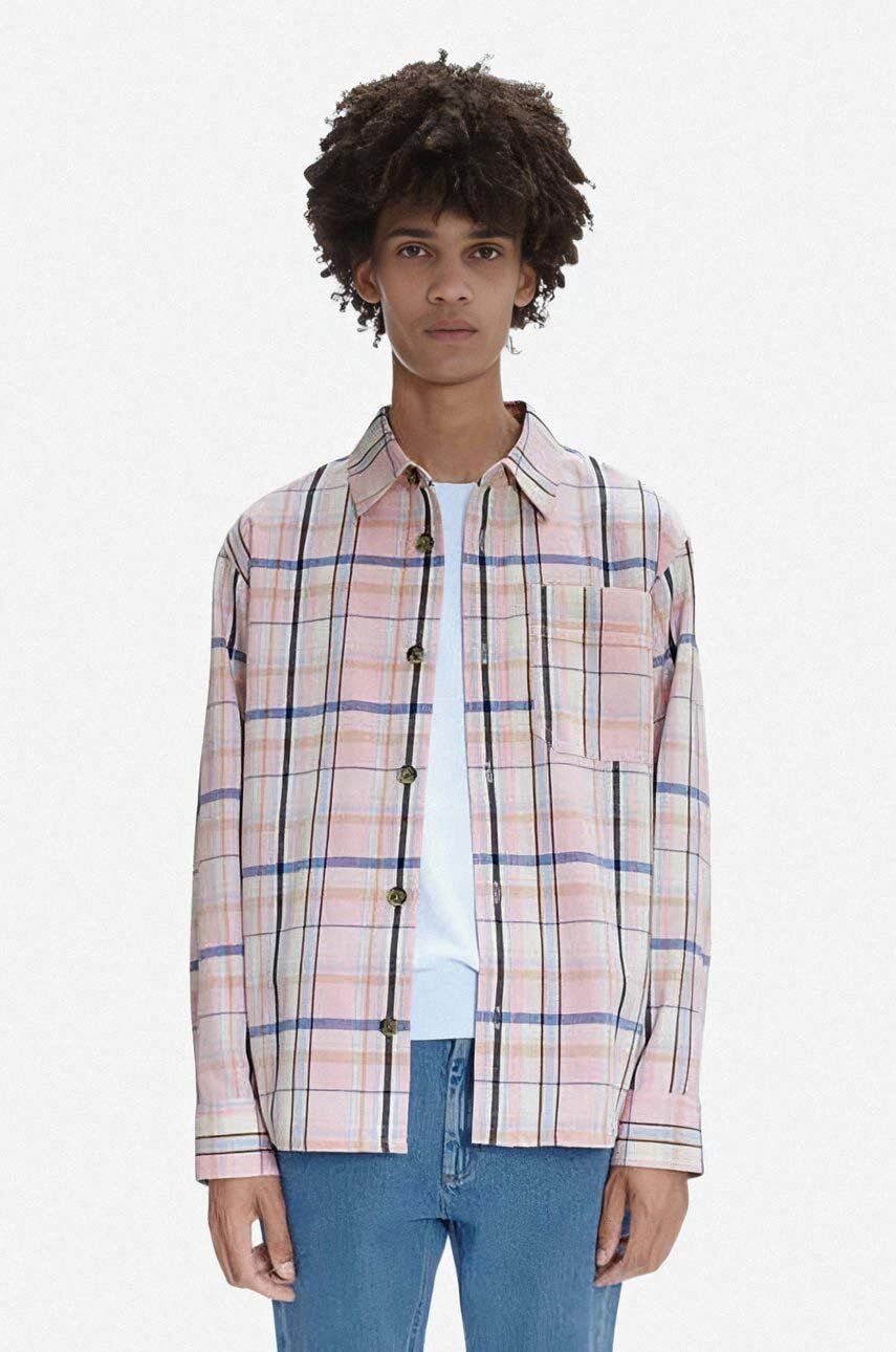 A.P.C. cămașă bărbați, cu guler clasic, regular COGBX.H02709-LIGHTBLUE A.P.C. cămașă bărbați, cu guler clasic, regular COGBX.H02709-LIGHTBLUE