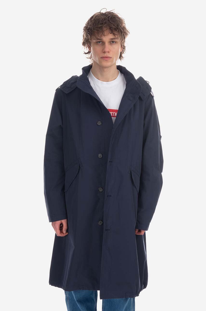 A.P.C. geacă bărbați, culoarea bleumarin, de tranziție COETZ.M30192-MARINE A.P.C. geacă bărbați, culoarea bleumarin, de tranziție COETZ.M30192-MARINE