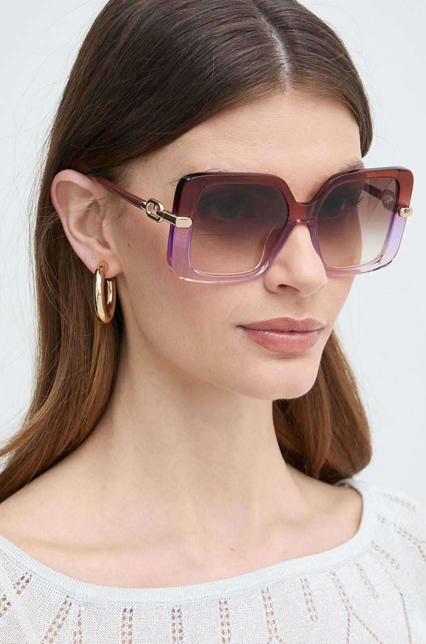 Furla ochelari de soare femei, culoarea violet, SFU712_5406B1 Furla ochelari de soare femei, culoarea violet, SFU712_5406B1