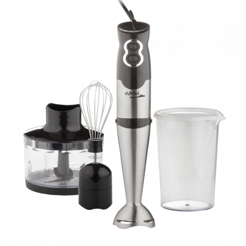 Blender vertical 3 in 1 GALLET MIX435 Naucelle, 500 W, 2 viteze, otel inoxidabil Blender vertical 3 in 1 GALLET MIX435 Naucelle, 500 W, 2 viteze, otel inoxidabil