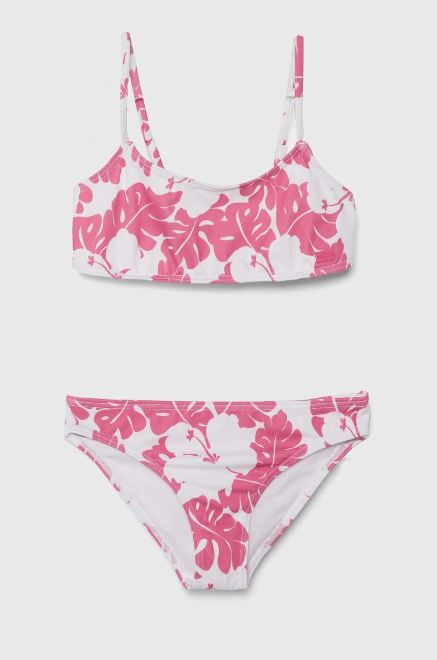 Roxy costum de baie pentru copii din două piese TOTALLY ICONIC culoarea roz Roxy costum de baie pentru copii din două piese TOTALLY ICONIC culoarea roz