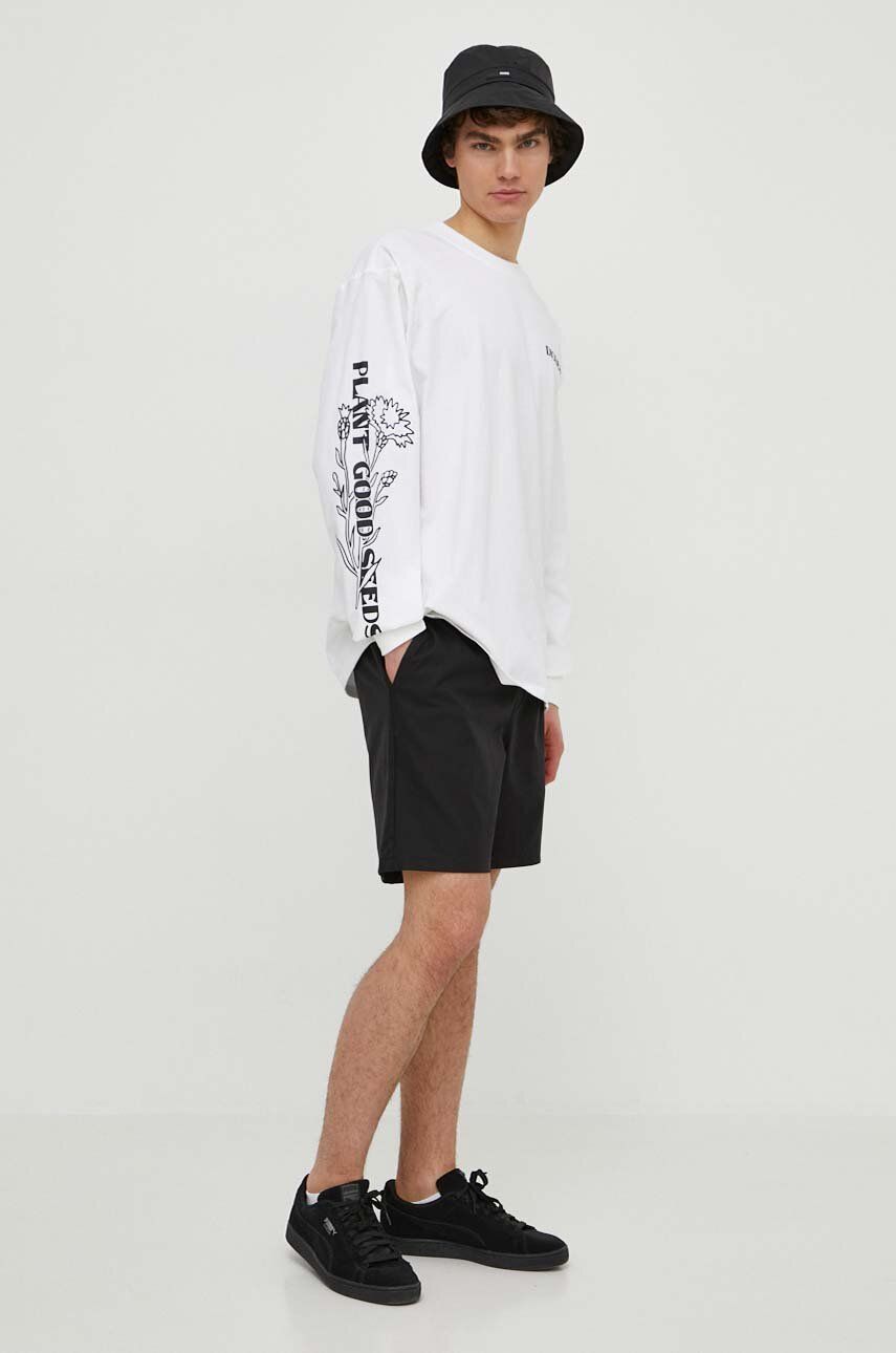 Dickies longsleeve din bumbac TIMBERVILLE TEE LS culoarea alb, cu imprimeu, DK0A4YRB Dickies longsleeve din bumbac TIMBERVILLE TEE LS culoarea alb, cu imprimeu, DK0A4YRB