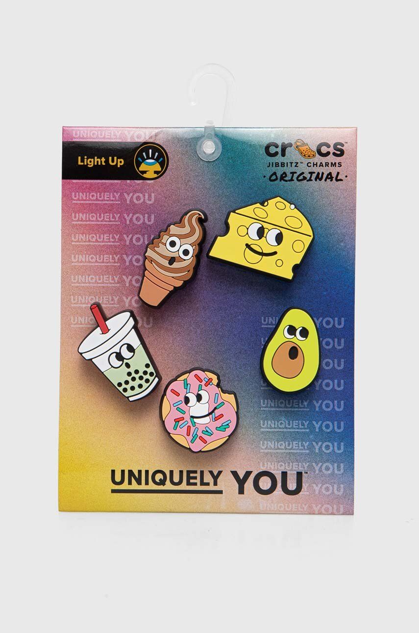 Crocs butoane pentru incaltaminte Lights Up Food Friends 5-pack 10012956 Crocs butoane pentru incaltaminte Lights Up Food Friends 5-pack 10012956