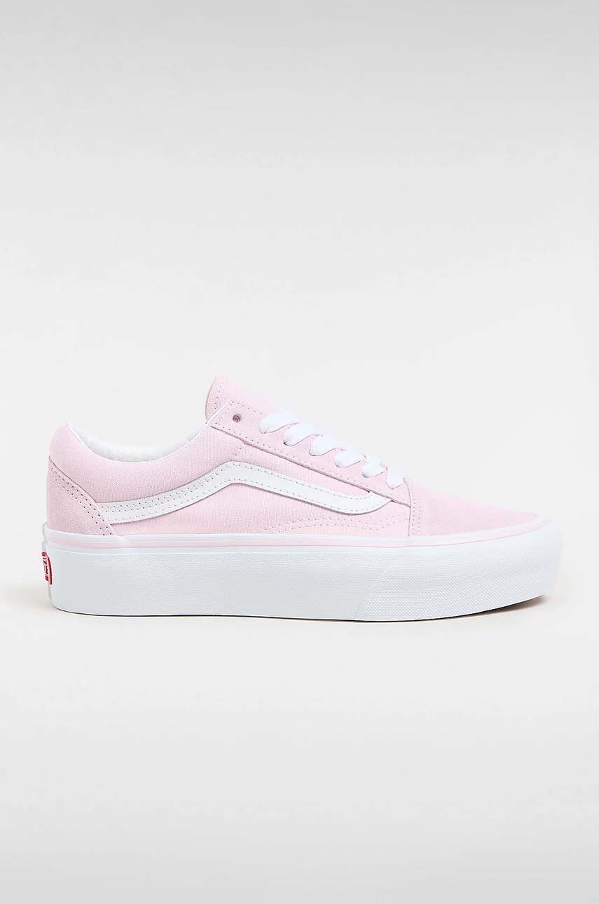 Vans tenisi Old Skool Platform femei, culoarea roz, VN0A5KRGV1C1 Vans tenisi Old Skool Platform femei, culoarea roz, VN0A5KRGV1C1
