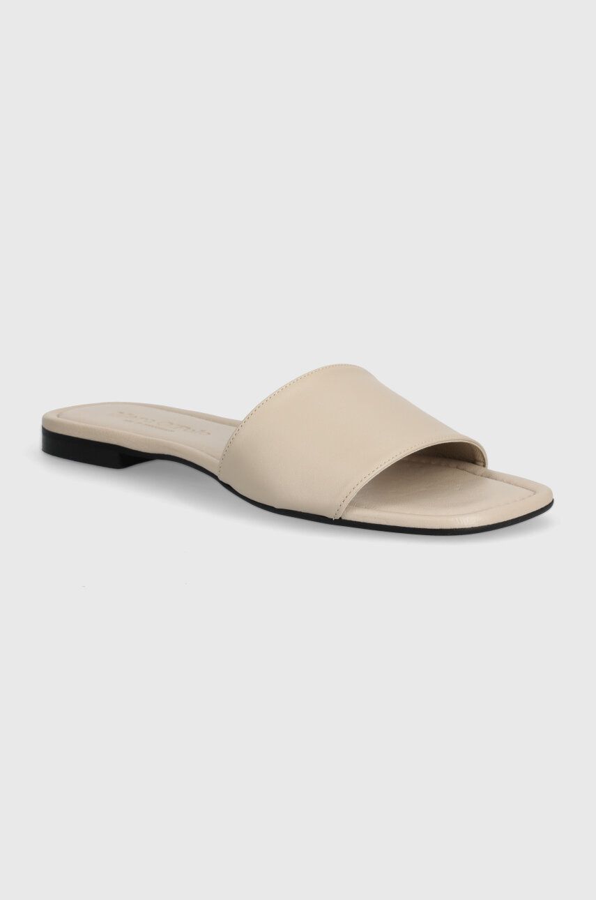 Marc O'Polo slapi de piele femei, culoarea bej, 40317951101134 NN2M3082 Marc O'Polo slapi de piele femei, culoarea bej, 40317951101134 NN2M3082
