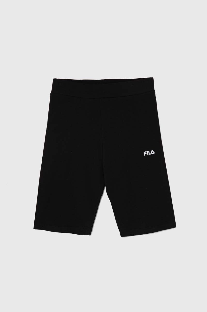 Fila pantaloni scurti copii BETTOLLE culoarea negru, cu imprimeu Fila pantaloni scurti copii BETTOLLE culoarea negru, cu imprimeu