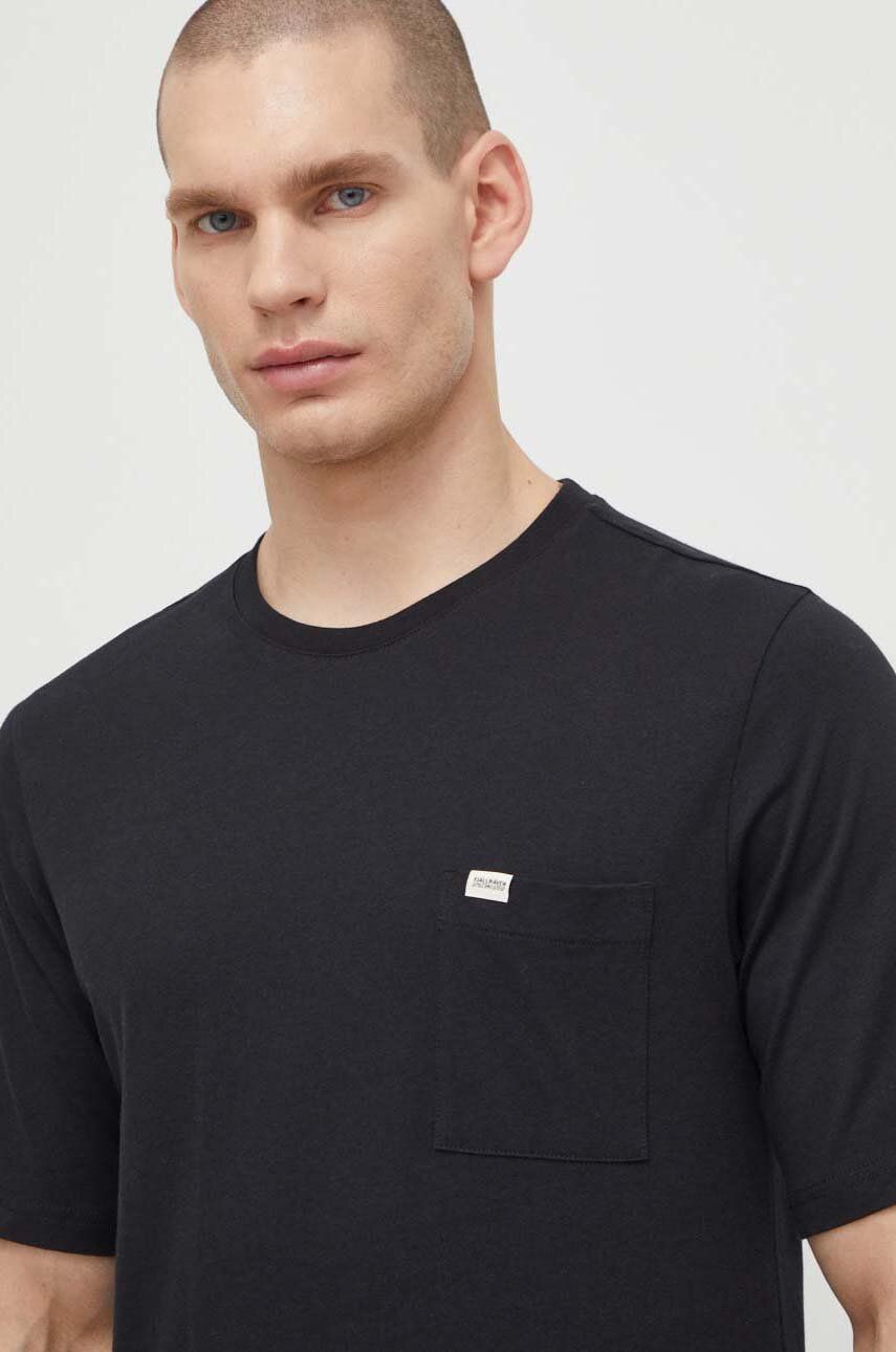 Fjallraven tricou din bumbac Fjallraven x Specialized barbati, culoarea negru, neted, F22035 Fjallraven tricou din bumbac Fjallraven x Specialized barbati, culoarea negru, neted, F22035