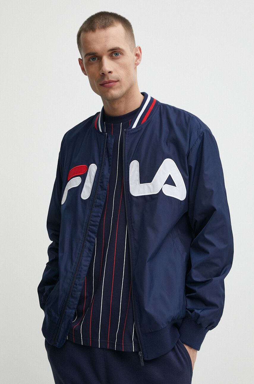 Fila geaca bomber Logrono barbati, culoarea albastru marin, de tranzitie, FAM0679 Fila geaca bomber Logrono barbati, culoarea albastru marin, de tranzitie, FAM0679