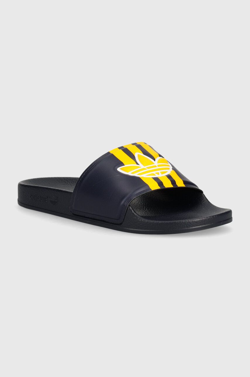 adidas Originals papuci Adilette barbati, culoarea albastru marin, ID5787 adidas Originals papuci Adilette barbati, culoarea albastru marin, ID5787