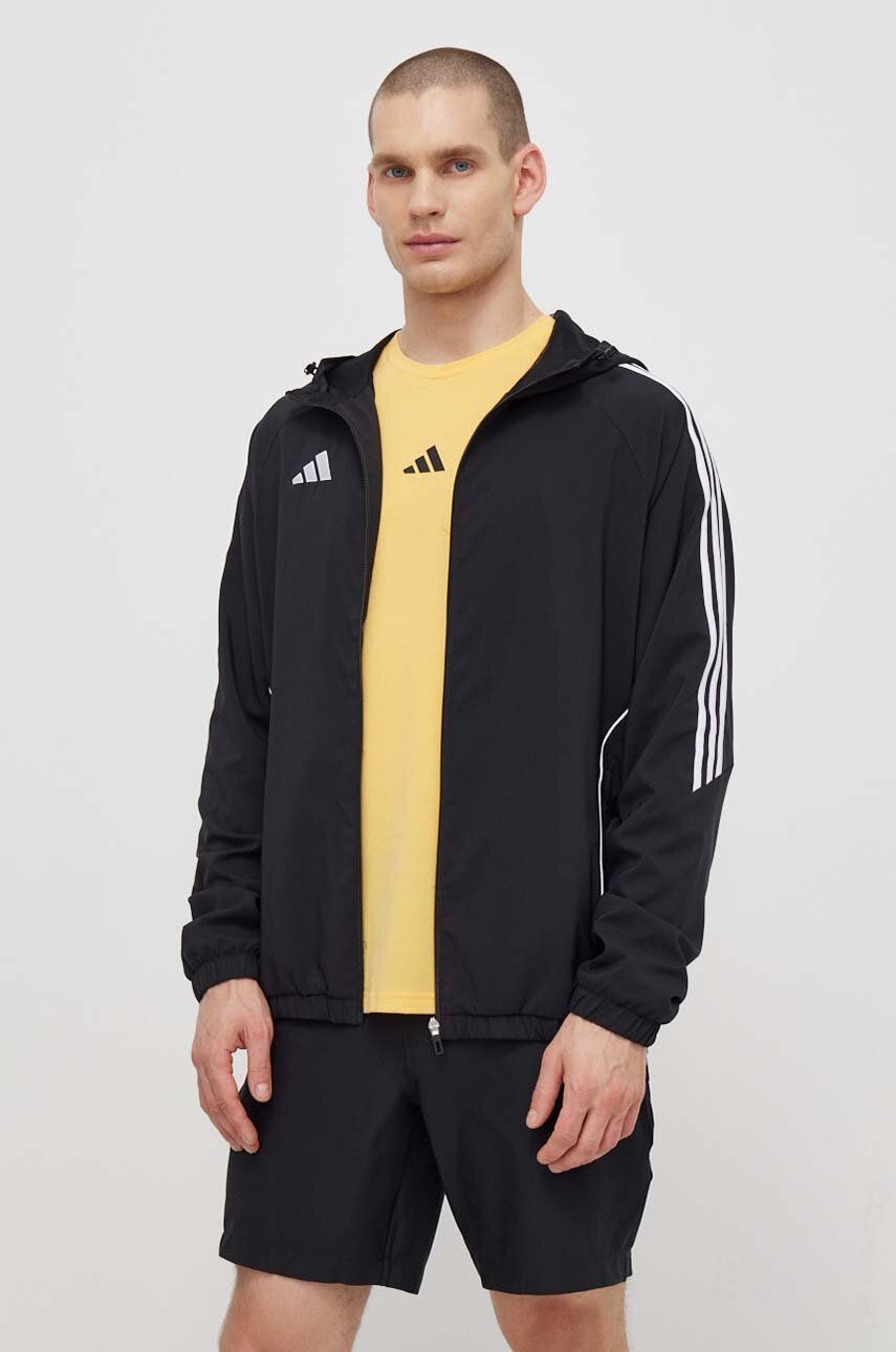 adidas Performance jacheta de antrenament Tito24 culoarea negru, de tranzitie, IM8806 adidas Performance jacheta de antrenament Tito24 culoarea negru, de tranzitie, IM8806