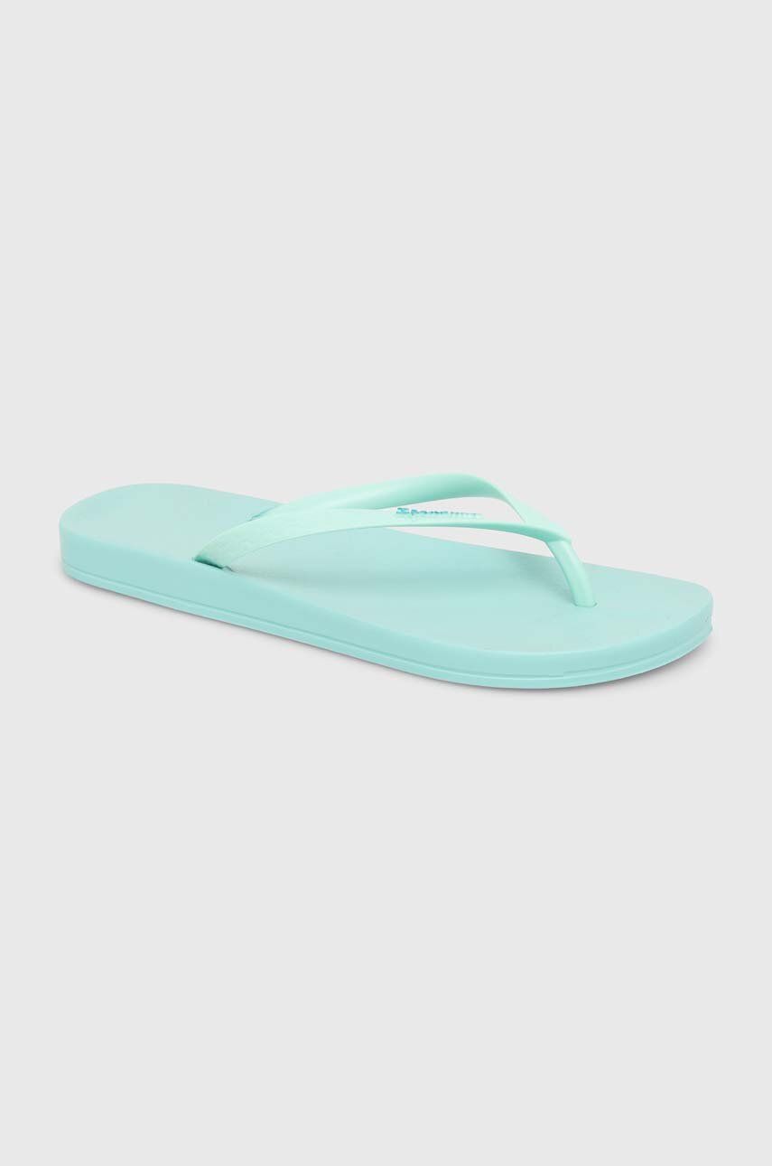 Ipanema slapi ANAT COLORS femei, culoarea turcoaz, cu toc plat, 82591-AQ596 Ipanema slapi ANAT COLORS femei, culoarea turcoaz, cu toc plat, 82591-AQ596