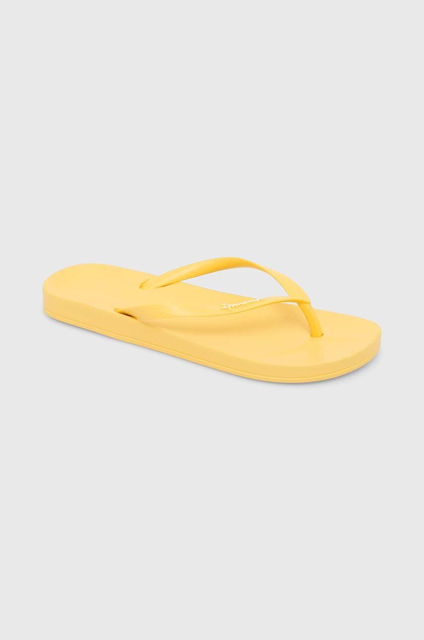 Ipanema slapi ANAT COLORS femei, culoarea galben, cu toc plat, 82591-AQ608 Ipanema slapi ANAT COLORS femei, culoarea galben, cu toc plat, 82591-AQ608
