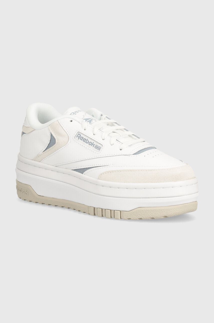 Reebok Classic sneakers din piele Club C culoarea alb, 100201959 Reebok Classic sneakers din piele Club C culoarea alb, 100201959