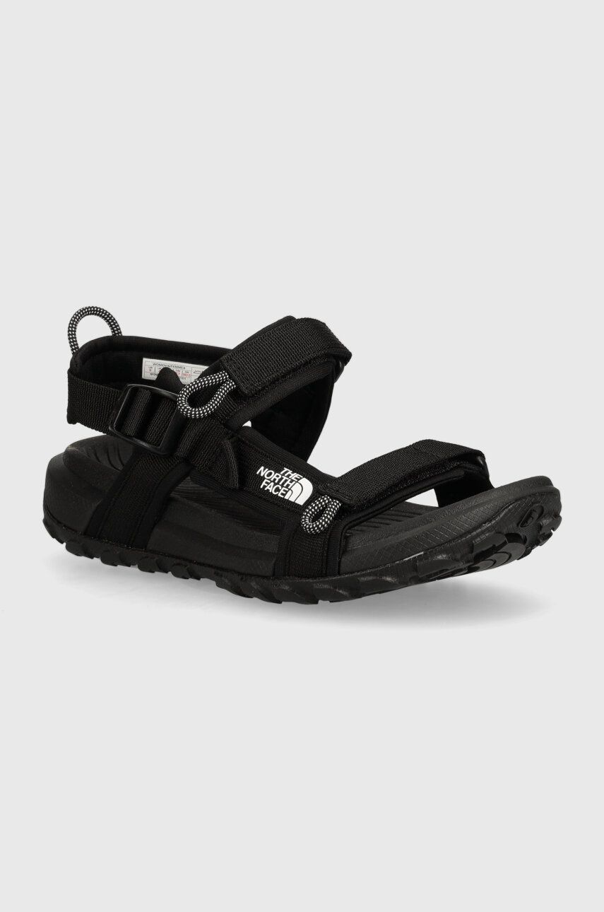 The North Face sandale EXPLORE CAMP femei, culoarea negru, cu platforma, NF0A8ADRKX71 The North Face sandale EXPLORE CAMP femei, culoarea negru, cu platforma, NF0A8ADRKX71