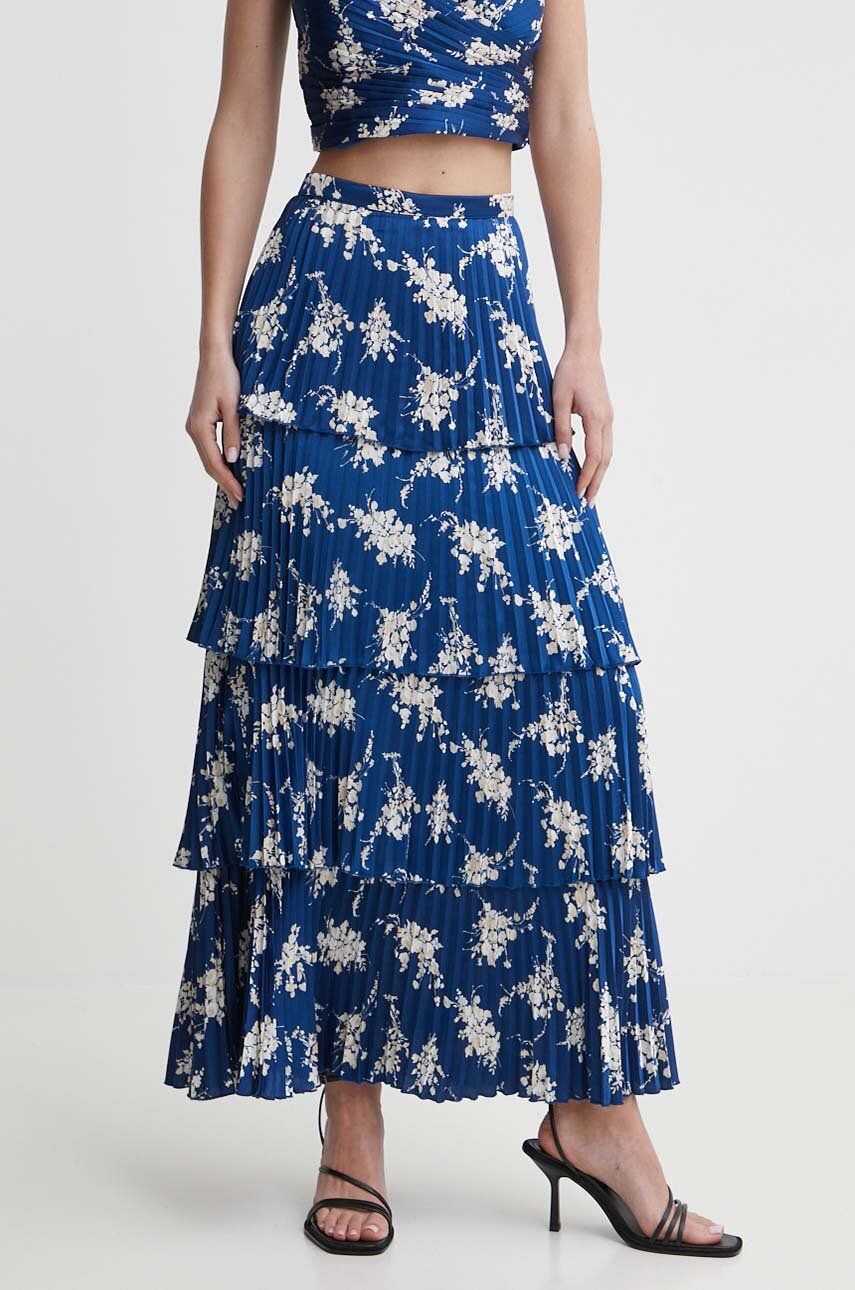 Abercrombie & Fitch fusta culoarea albastru marin, maxi, evazati Abercrombie & Fitch fusta culoarea albastru marin, maxi, evazati