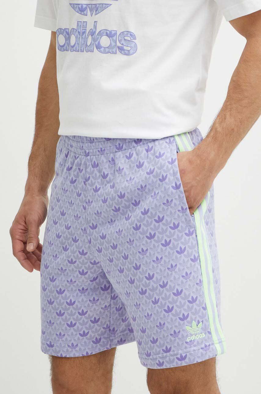 adidas Originals pantaloni scurți barbati, culoarea violet, IS2940 adidas Originals pantaloni scurți barbati, culoarea violet, IS2940
