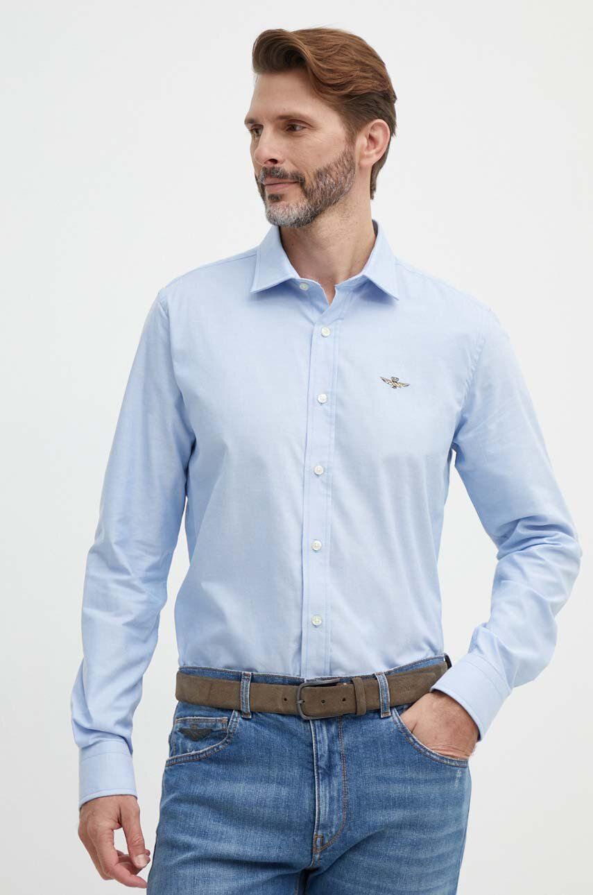 Aeronautica Militare camasa din bumbac barbati, cu guler clasic, regular, CA1245CT3289 Aeronautica Militare camasa din bumbac barbati, cu guler clasic, regular, CA1245CT3289
