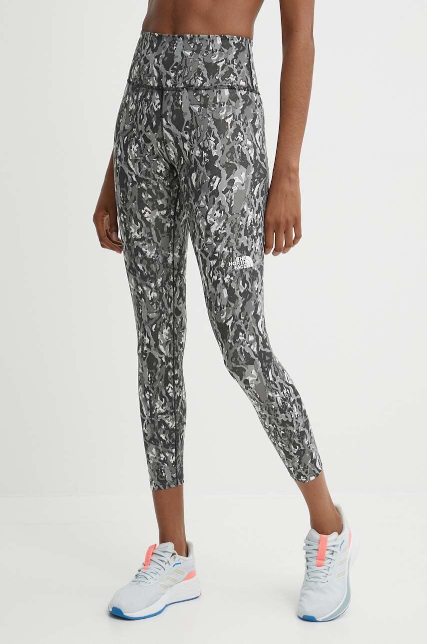 The North Face leggins sport Flex femei, culoarea gri, modelator, NF0A886RWJI1 The North Face leggins sport Flex femei, culoarea gri, modelator, NF0A886RWJI1
