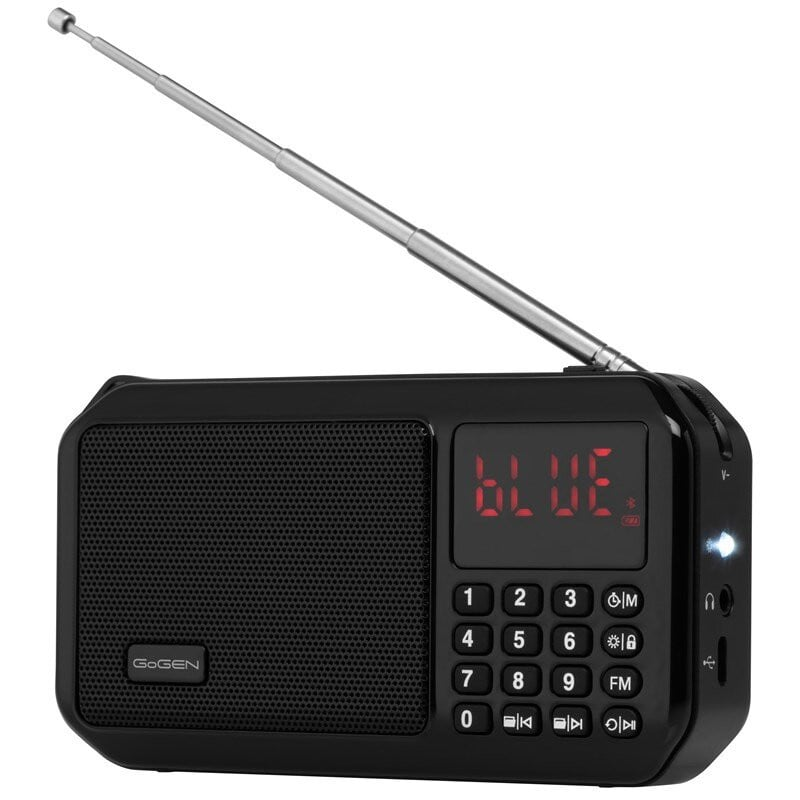 Radio portabil cu acumulator GoGEN FMP 125 BTB, FM, Bluetooth, lanterna, card micro SD, negru Radio portabil cu acumulator GoGEN FMP 125 BTB, FM, Bluetooth, lanterna, card micro SD, negru