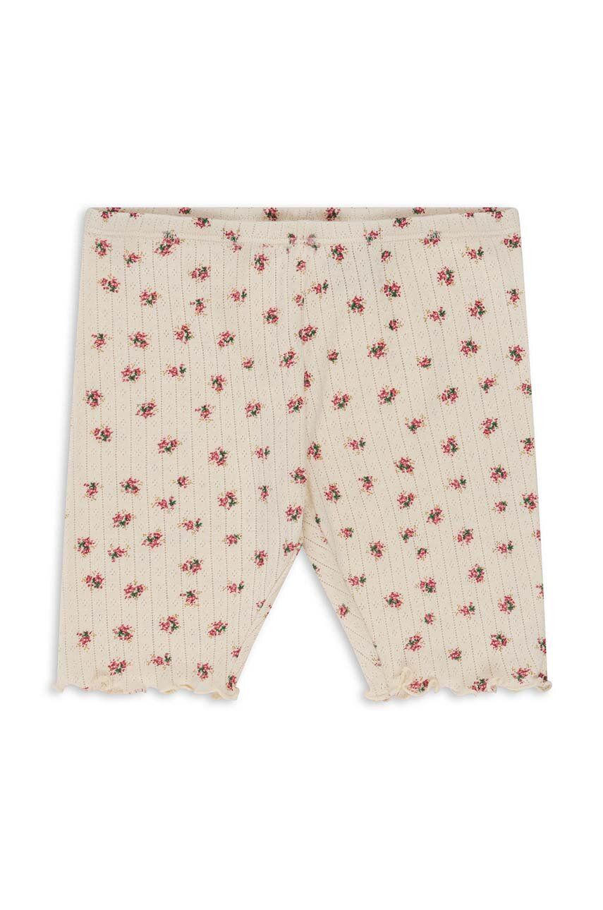 Konges Sløjd pantaloni scurți din bumbac pentru copii culoarea bej, modelator Konges Sløjd pantaloni scurți din bumbac pentru copii culoarea bej, modelator