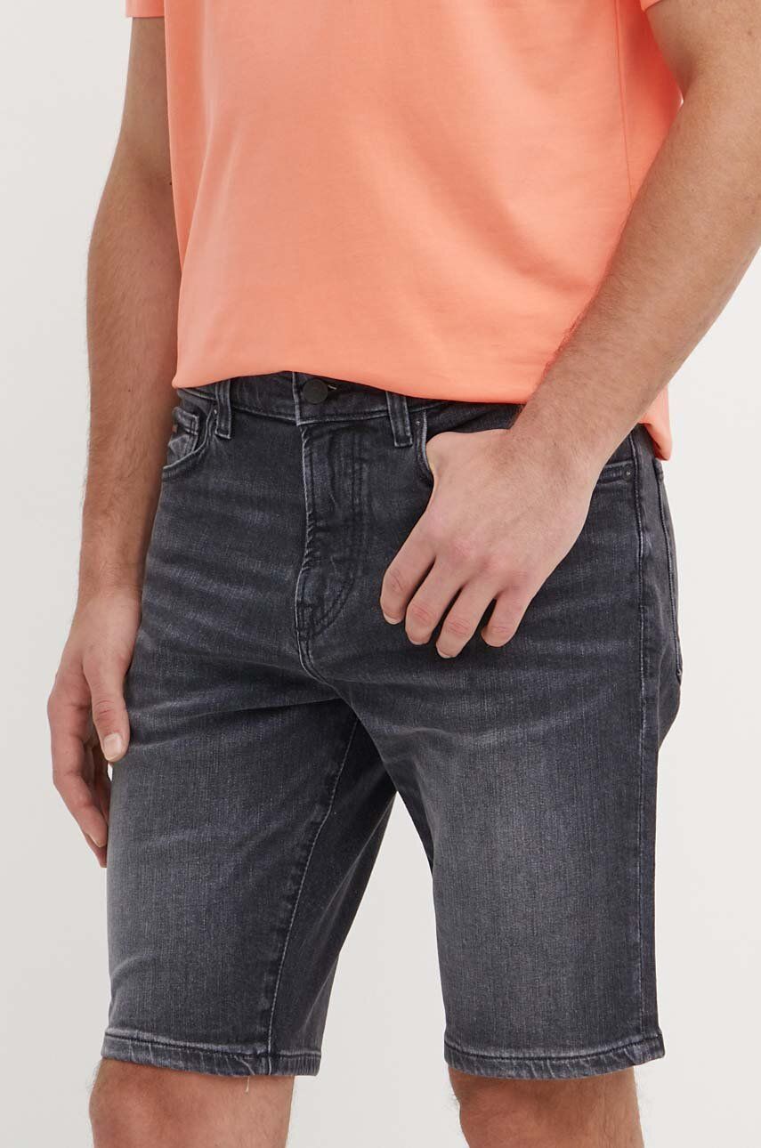 Boss Orange pantaloni scurti jeans barbati, culoarea gri, 50513498 Boss Orange pantaloni scurti jeans barbati, culoarea gri, 50513498