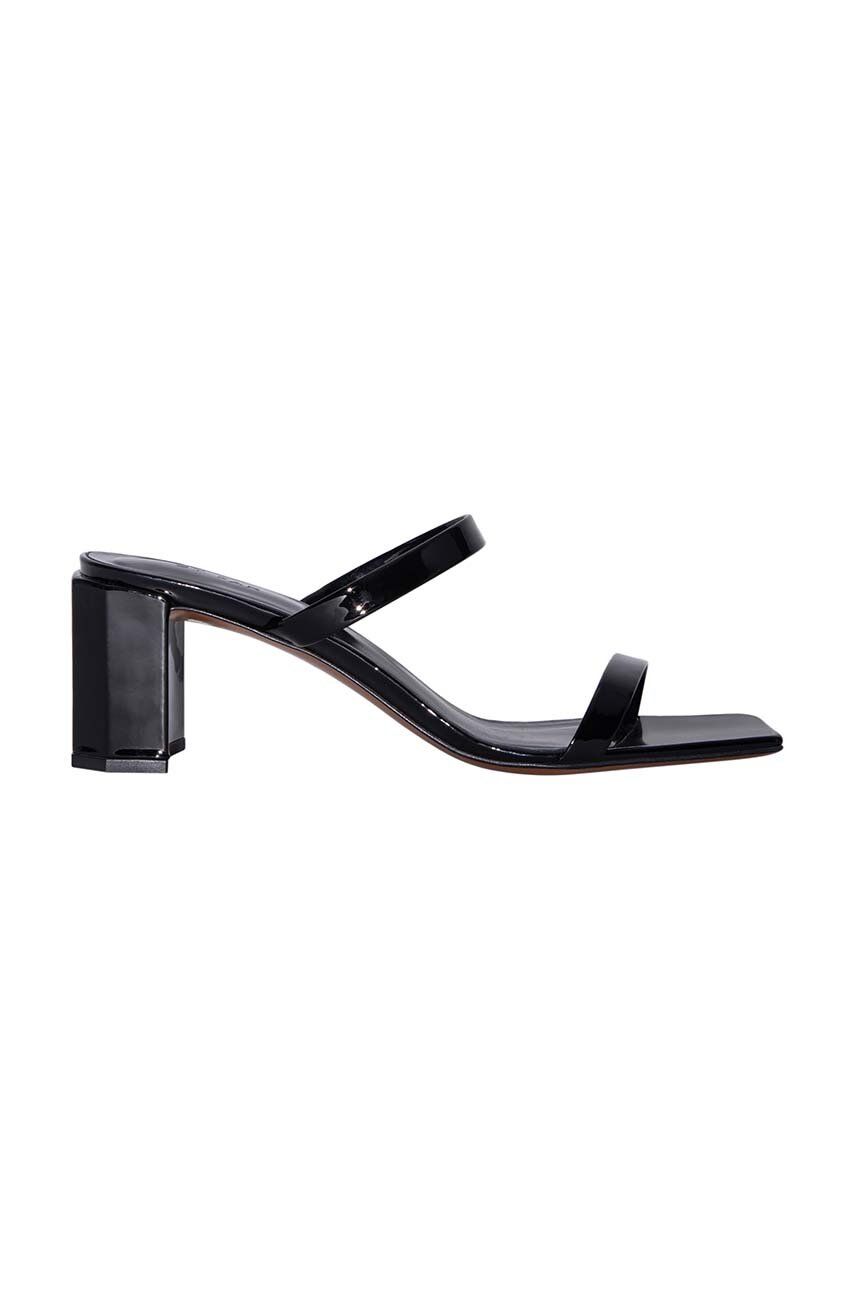 By Far slapi de piele Tanya femei, culoarea negru, cu toc drept, 19PFTNYSBLP By Far slapi de piele Tanya femei, culoarea negru, cu toc drept, 19PFTNYSBLP