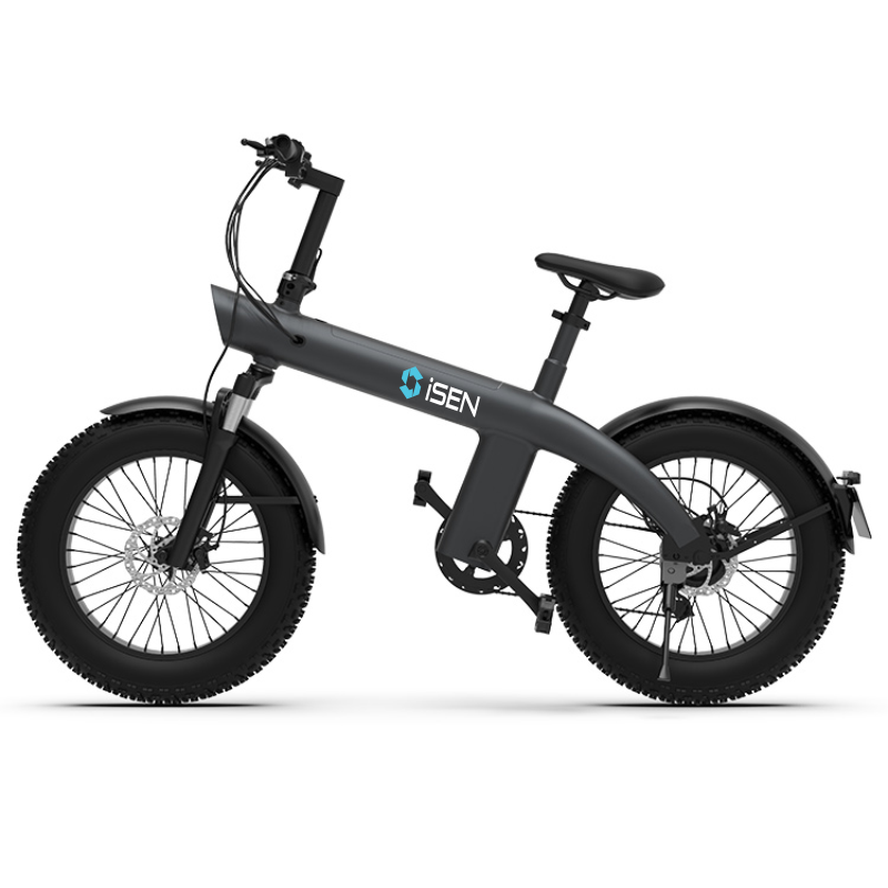Bicicleta electrica iSEN Q3 Fat Bike, 750 W, Autonomie 40 Km, Viteza maxima 32 Km/h, Gri Bicicleta electrica iSEN Q3 Fat Bike, 750 W, Autonomie 40 Km, Viteza maxima 32 Km/h, Gri