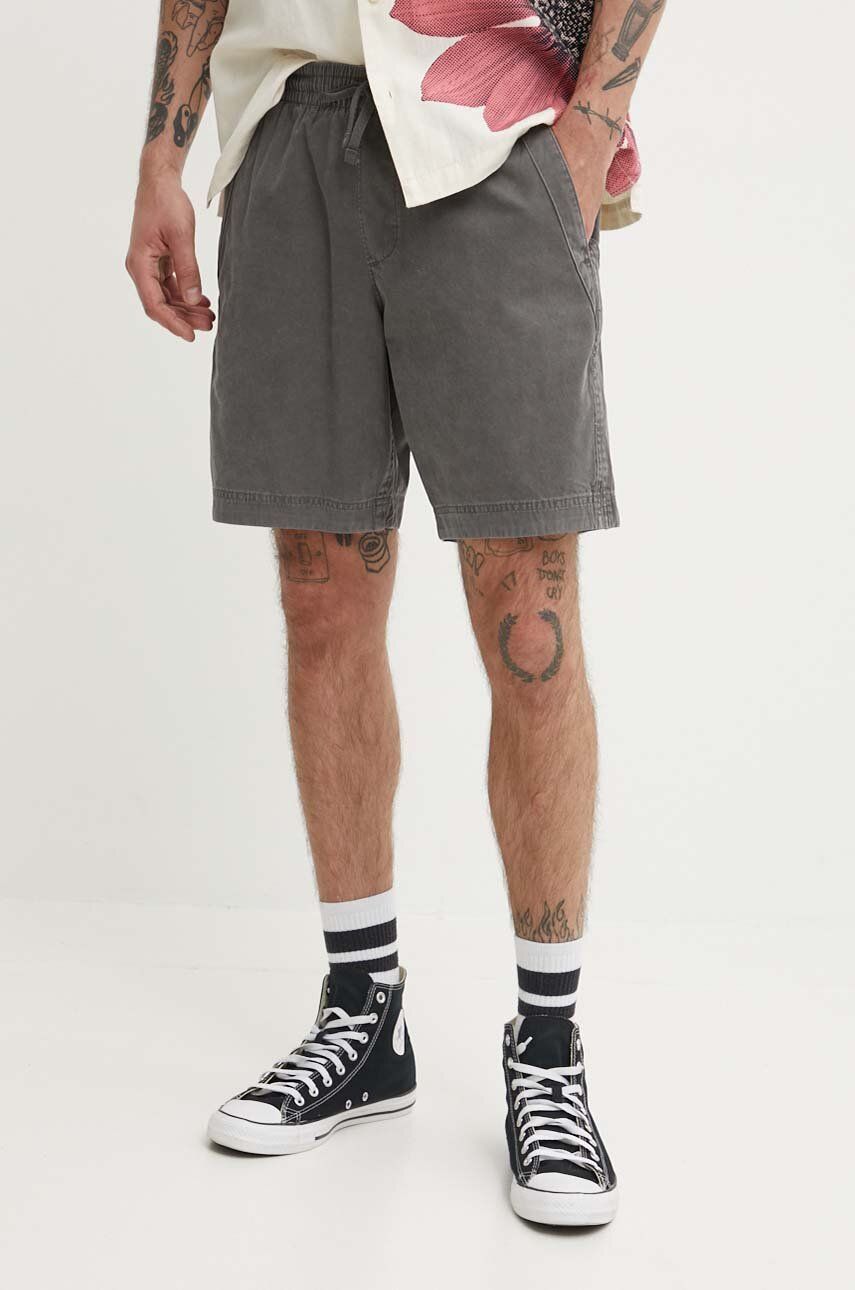 Abercrombie & Fitch pantaloni scurti din bumbac culoarea gri, KI128-4034-953 Abercrombie & Fitch pantaloni scurti din bumbac culoarea gri, KI128-4034-953