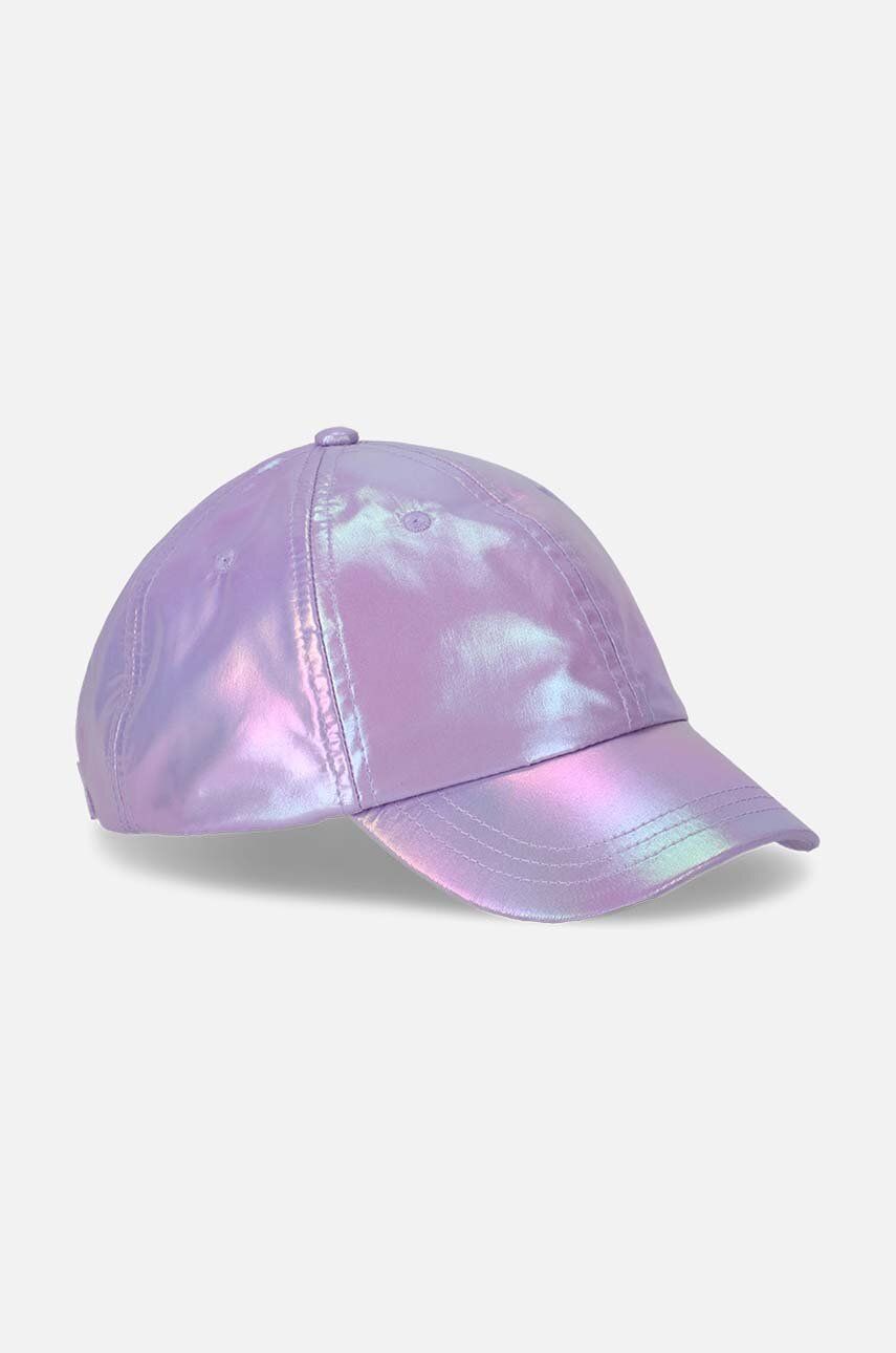 Coccodrillo șapcă de baseball pentru copii culoarea violet, neted Coccodrillo șapcă de baseball pentru copii culoarea violet, neted