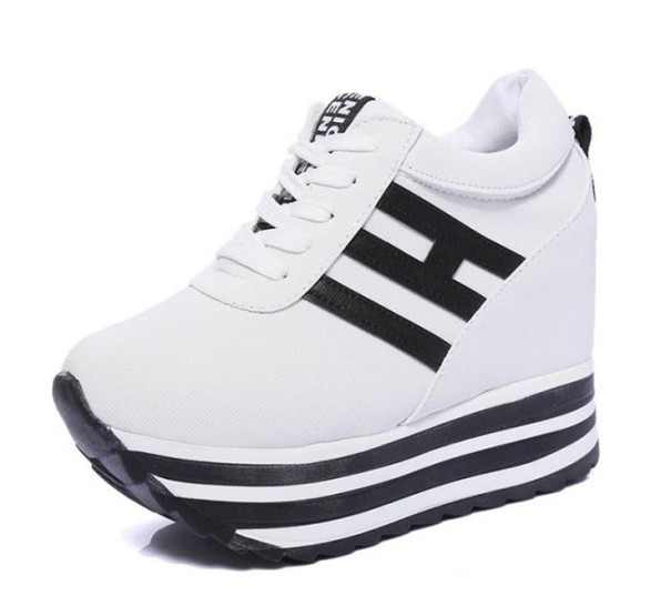 Adidași cu dungi pentru femei alb 38