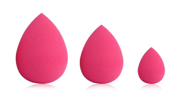 Set de bureți cosmetici pentru machiaj - 3 buc roz