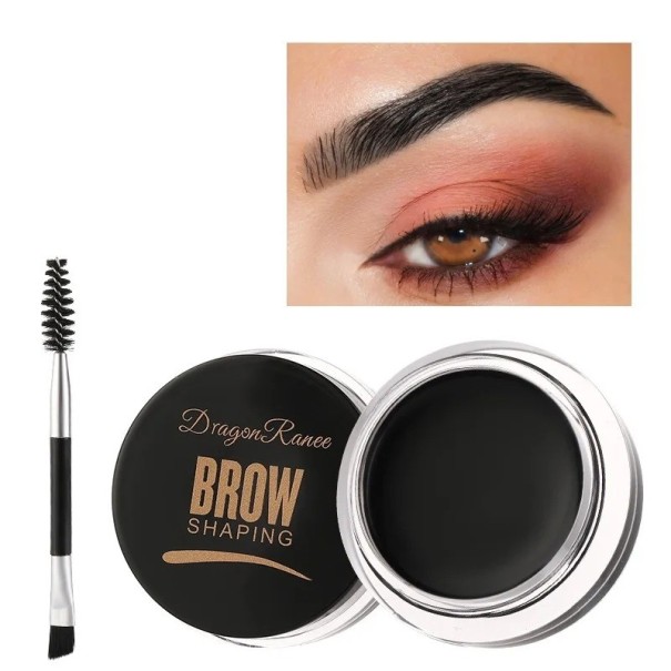 Gel cremă pentru modelarea sprâncenelor cu perie și perie Corrector pentru modelarea sprâncenelor Gel pentru coafare Cremă pentru sprâncene negru Gel cremă pentru modelarea sprâncenelor cu perie și perie Corrector pentru modelarea sprâncenelor Gel pentru coafare Cremă pentru sprâncene negru