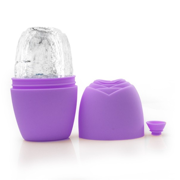 Rolă de gheață pentru întărire a pielii Mucegai din silicon Instrument de masaj facial cu gheață Rola de gheață pentru ridicarea feței îndepărtează umflarea și cercurile întunecate 11,7 x 7 cm violet Rolă de gheață pentru întărire a pielii Mucegai din silicon Instrument de masaj facial cu gheață Rola de gheață pentru ridicarea feței îndepărtează umflarea și cercurile întunecate 11,7 x 7 cm violet