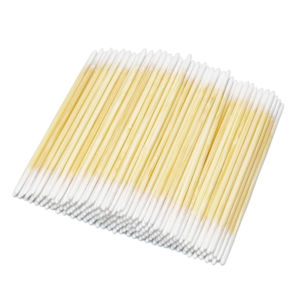 Tampoane de bumbac din lemn pentru demachiant Tampoane cu două fețe cu vârf de bumbac 100 buc Tampoane de bumbac din lemn pentru demachiant Tampoane cu două fețe cu vârf de bumbac 100 buc