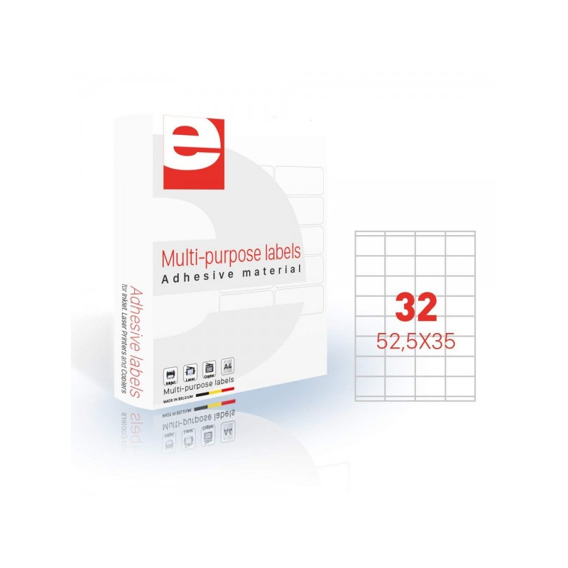 Etichete Autoadezive 32/a4, 52,5 X 35 Mm, 200 Coli/top, Etilaser - Albe Etichete Autoadezive 32/a4, 52,5 X 35 Mm, 200 Coli/top, Etilaser - Albe