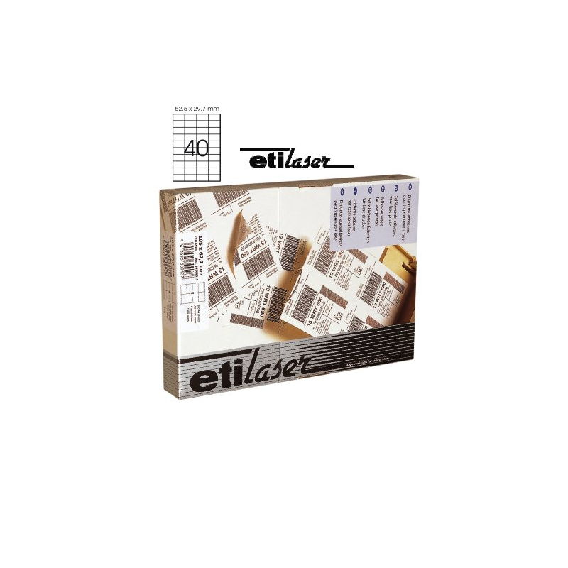 Etichete Autoadezive 40/a4, 52,5 X 29,7 Mm, 200 Coli/top, Etilaser - Albe Etichete Autoadezive 40/a4, 52,5 X 29,7 Mm, 200 Coli/top, Etilaser - Albe