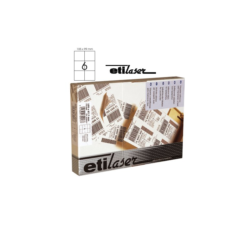 Etichete Autoadezive 6/a4, 105 X 99 Mm, 200 Coli/top, Etilaser - Albe Etichete Autoadezive 6/a4, 105 X 99 Mm, 200 Coli/top, Etilaser - Albe