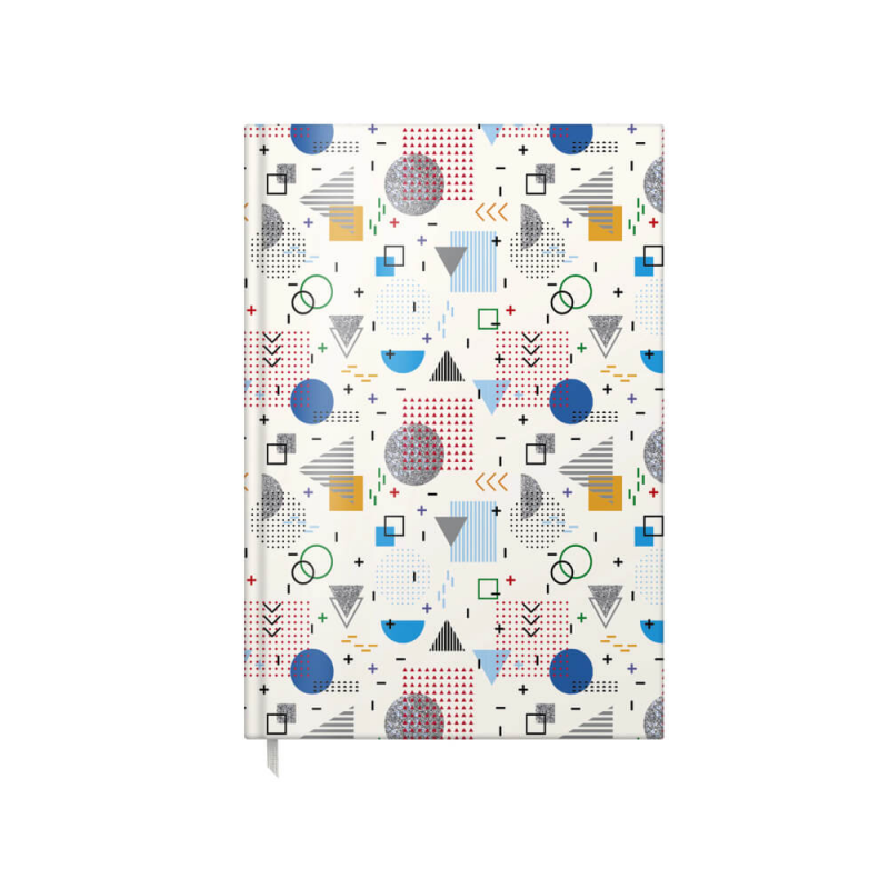 Agenda A5 Nedetata Artpress, Geometries, 100 File, Coperta Buretata Lucioasa, Multicolor, 80 g/m² Agenda A5 Nedetata Artpress, Geometries, 100 File, Coperta Buretata Lucioasa, Multicolor, 80 g/m²