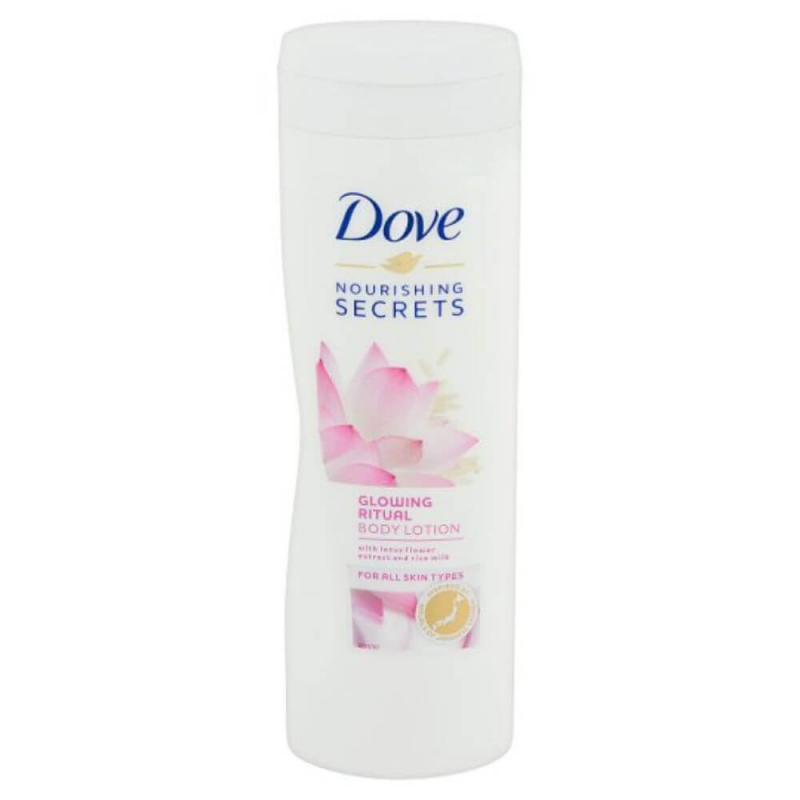 Lotiune Corp DOVE Glowing Ritual, 250 ml, cu Extract de Floare de Lotus si Lapte de Orez Lotiune Corp DOVE Glowing Ritual, 250 ml, cu Extract de Floare de Lotus si Lapte de Orez