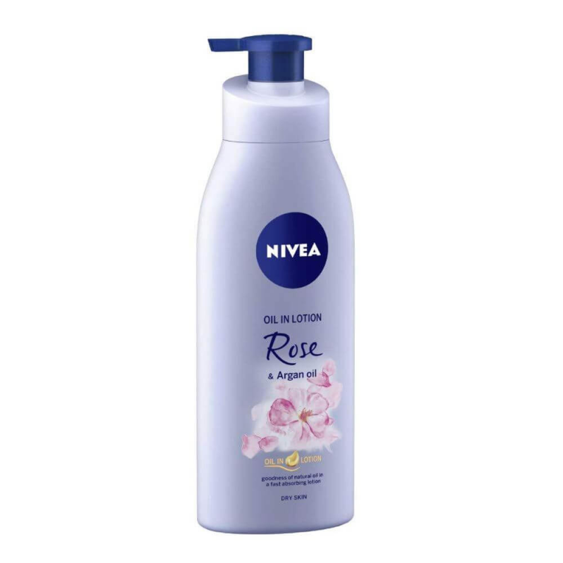 Lotiune Corp NIVEA Rose, 200 ml, Extract de Trandafiri, cu Pompita Lotiune Corp NIVEA Rose, 200 ml, Extract de Trandafiri, cu Pompita