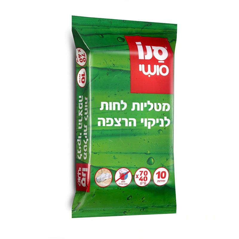 Lavete umede pentru pardoseli Sano Sushi Floor Fresh Wet Cloth 40cmx70cm 10buc Lavete umede pentru pardoseli Sano Sushi Floor Fresh Wet Cloth 40cmx70cm 10buc